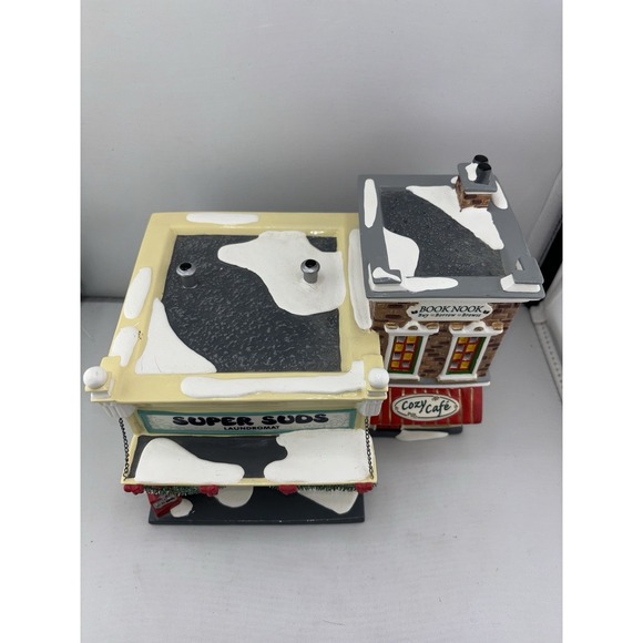 Department 56 Original Snow Village "Super Suds Laundromat" 55006 - Picture 2 of 7
